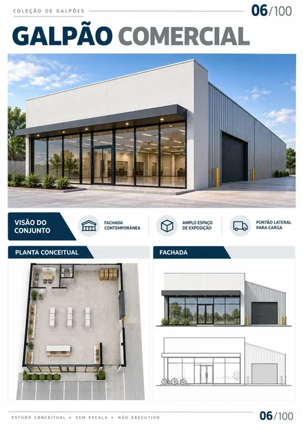 Galpão Comercial Contemporâneo