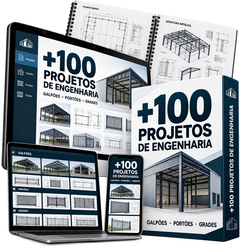 Mockup de +100 Projetos de Engenharia